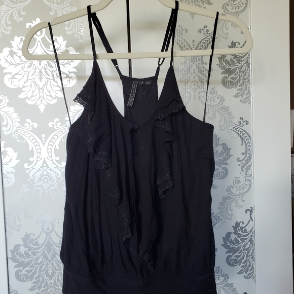 Guess ruffle racer back tank top - Picture 3 of 5